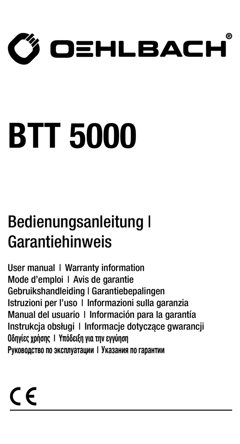 Oehlbach BTT 5000 User manual