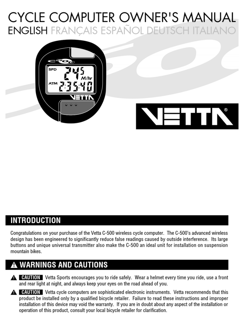Vetta c-500 owner's manual