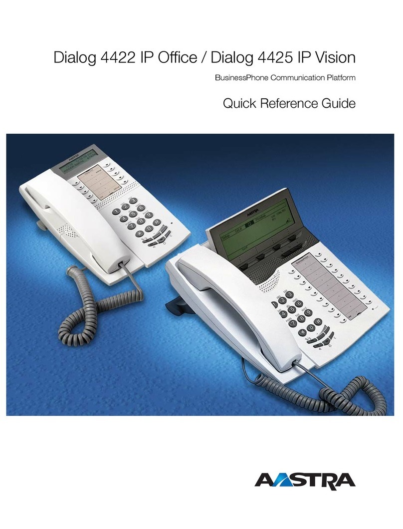 Aastra Dialog 4422 IP Office User manual