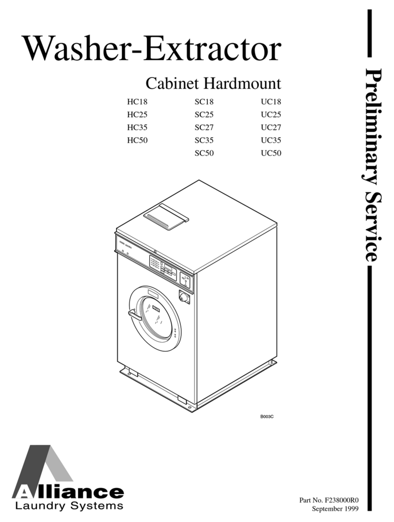 Alliance Laundry Systems HC18 User manual