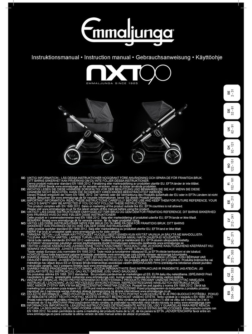 Emmaljunga nxt90 instruction manual