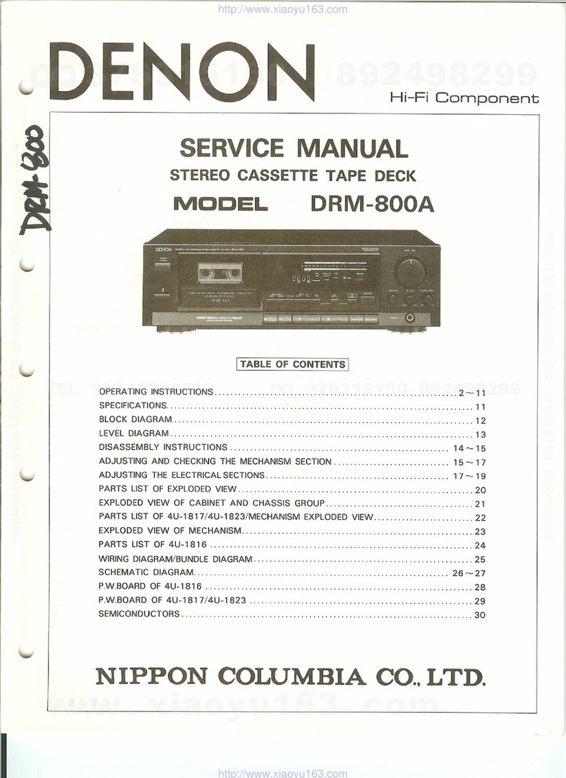 Denon DRM-800A User manual
