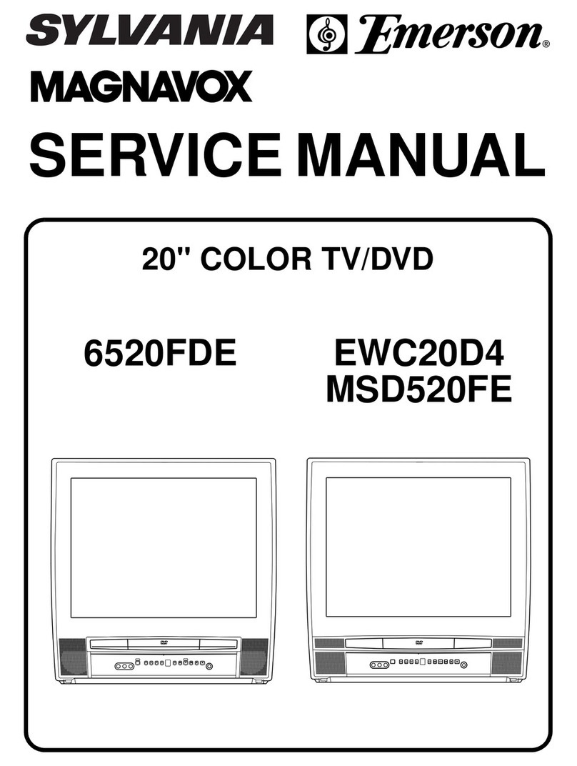 Sylvania 6520FDE Service manual