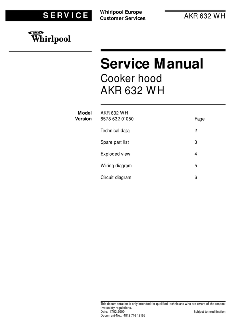 Whirlpool AKR 632 WH Service manual