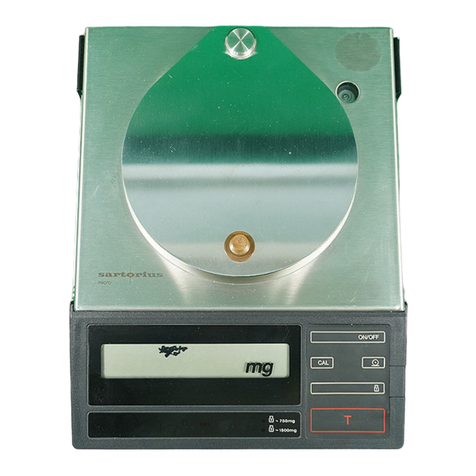 Sartorius M3P Installation and operating instructions