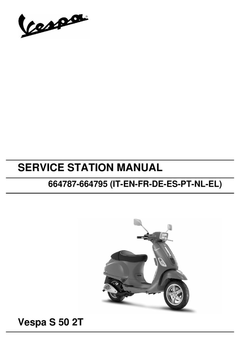 VESPA 664787 Service station manual