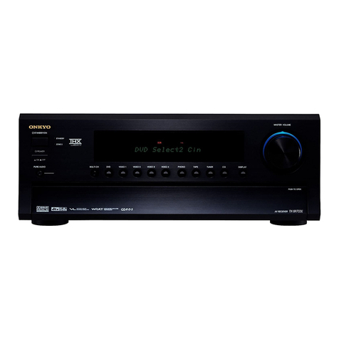 Onkyo TX-SR703E User manual Onkyo TX-SR703E User manual