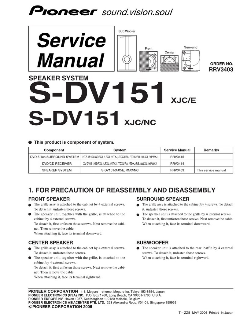 Pioneer S-DV151 User manual