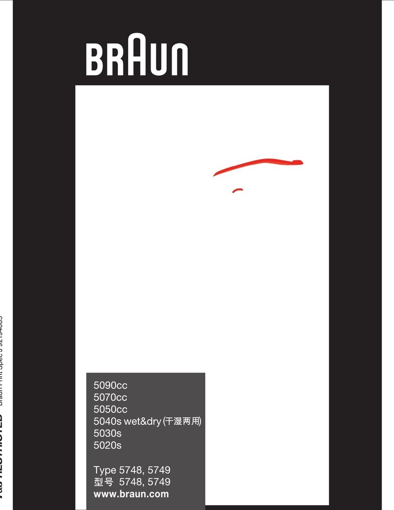 Braun 5090cc Quick guide