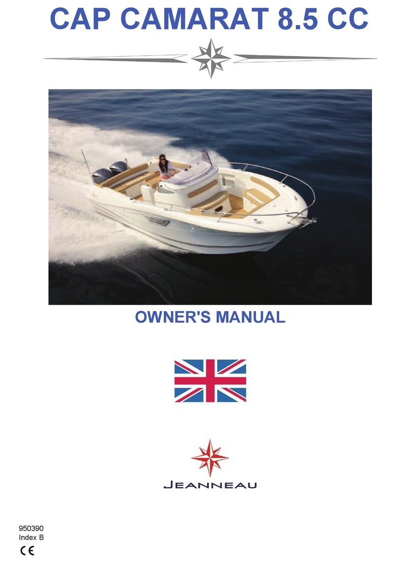 Jeanneau CAP CAMARAT 8.5 CC User manual