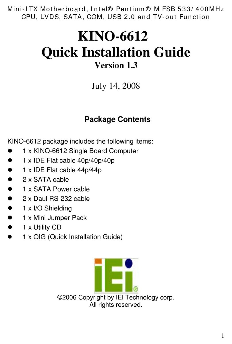 IEI Technology KINO-6612 User manual IEI Technology KINO-6612 User manual