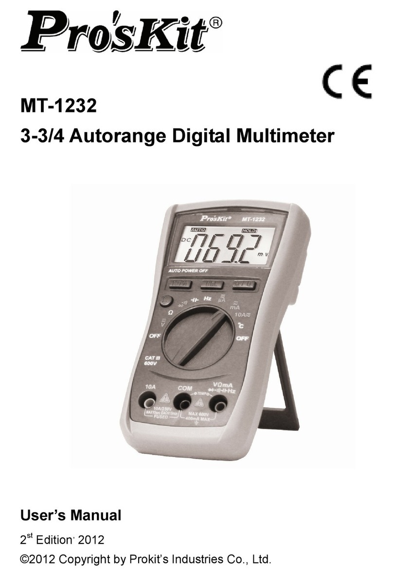 Pro's Kit mt-1232 user manual