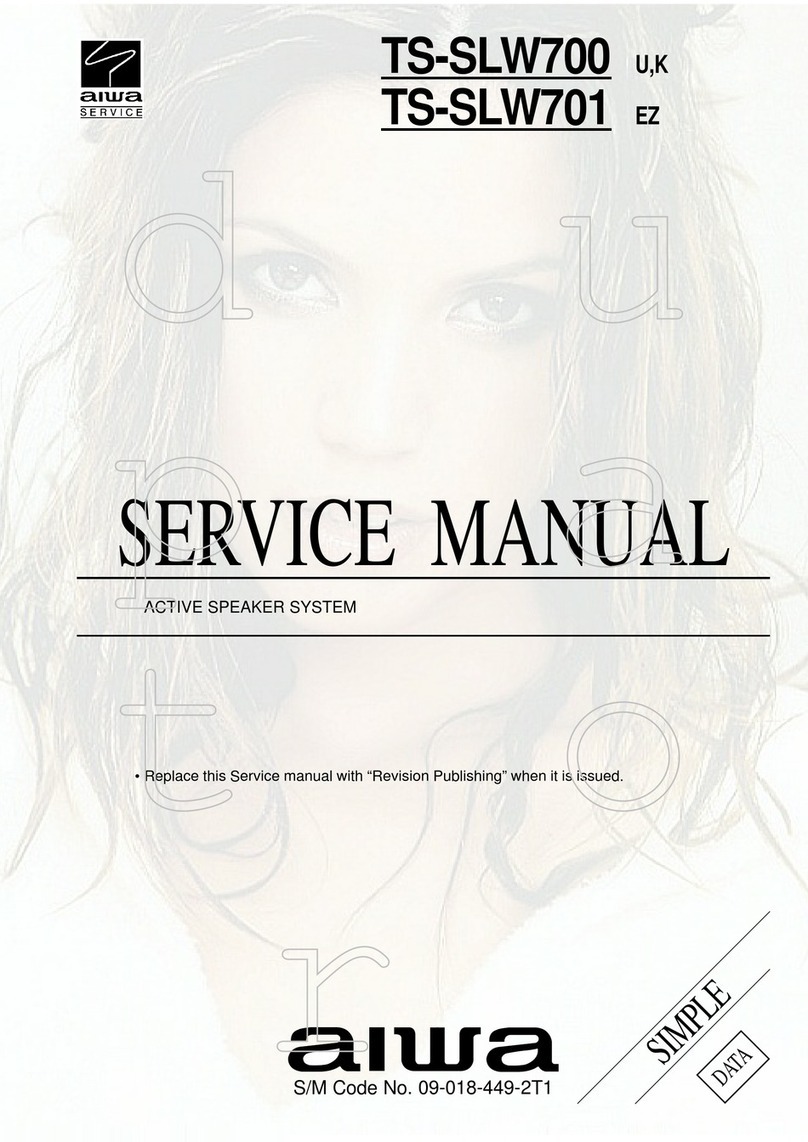Aiwa TS-SLW700 Service manual