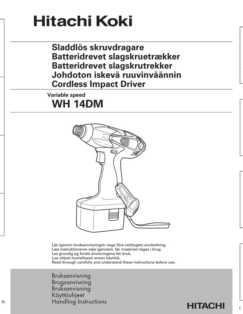 Hitachi Koki WH 14DM User manual