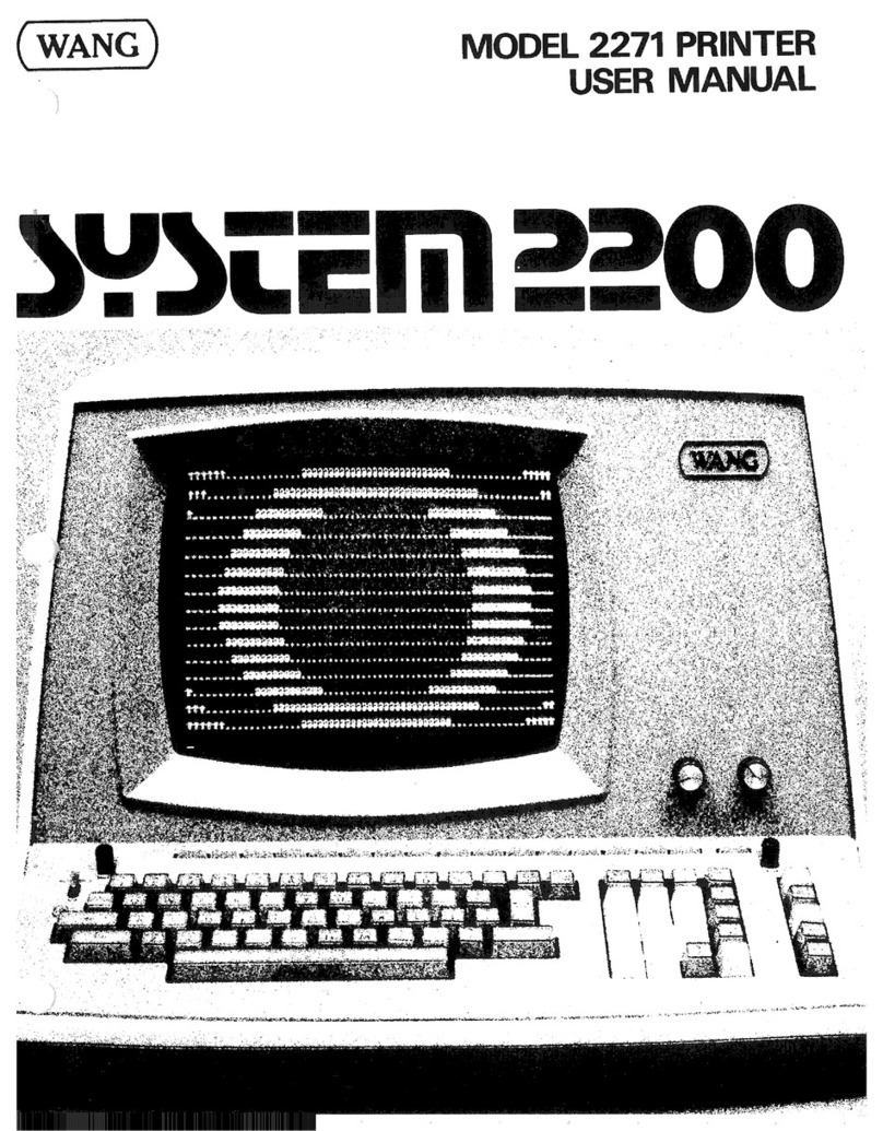 Wang 2271 User manual