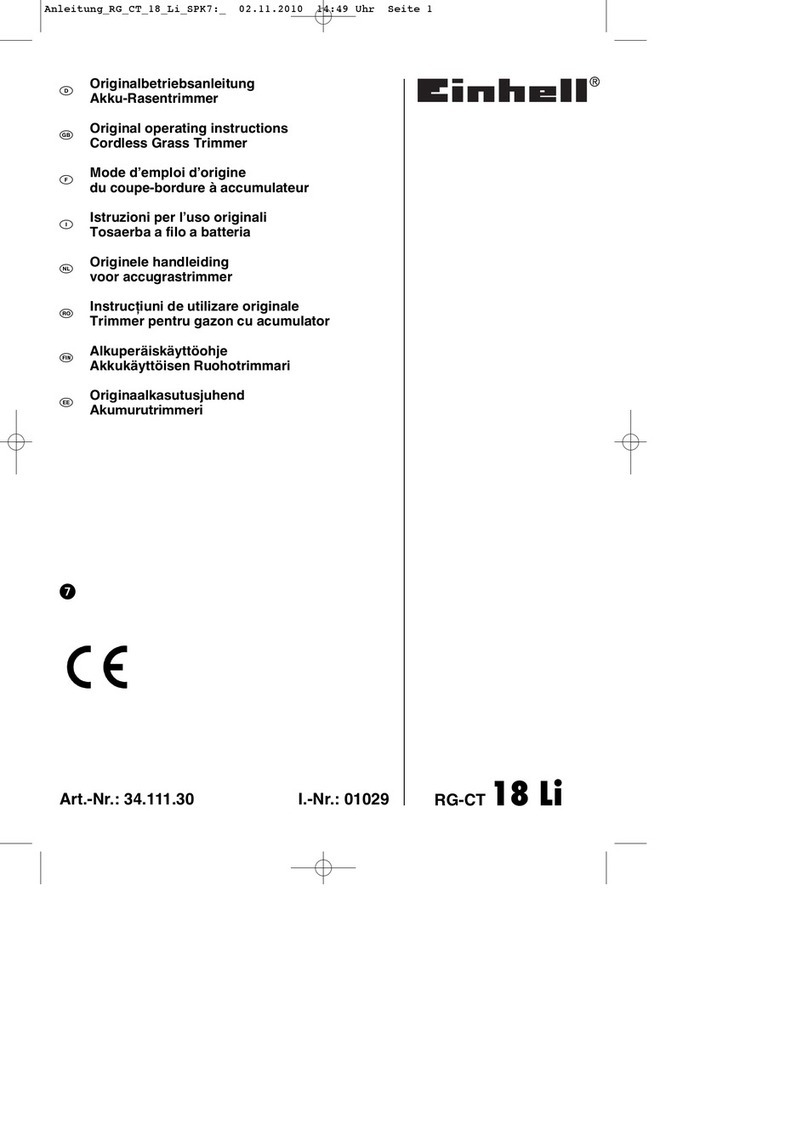 EINHELL RG-CT 18 Li User manual