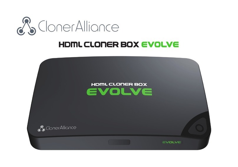 Cloner Alliance Evolve user manual