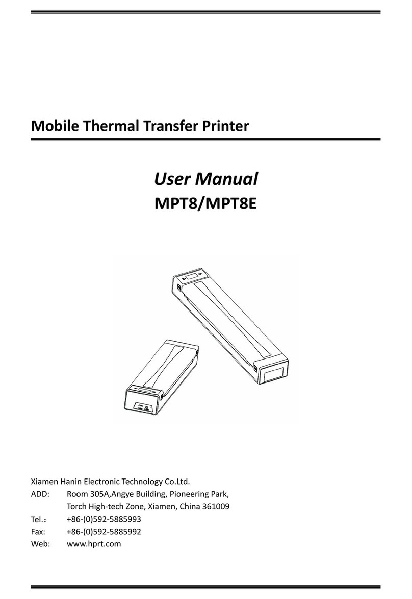 Xiamen Hanin Electronic Technology MPT8E User manual