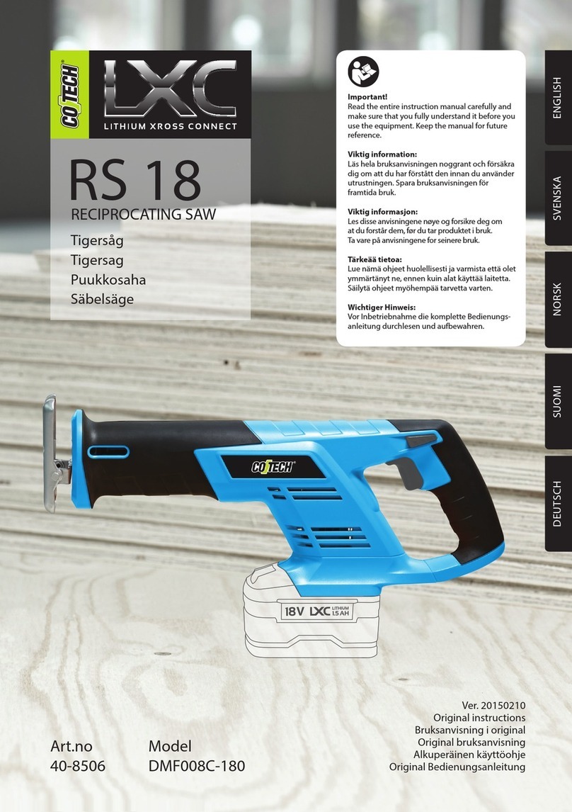 CO/Tech RS 18 DMF008C-180 user manual