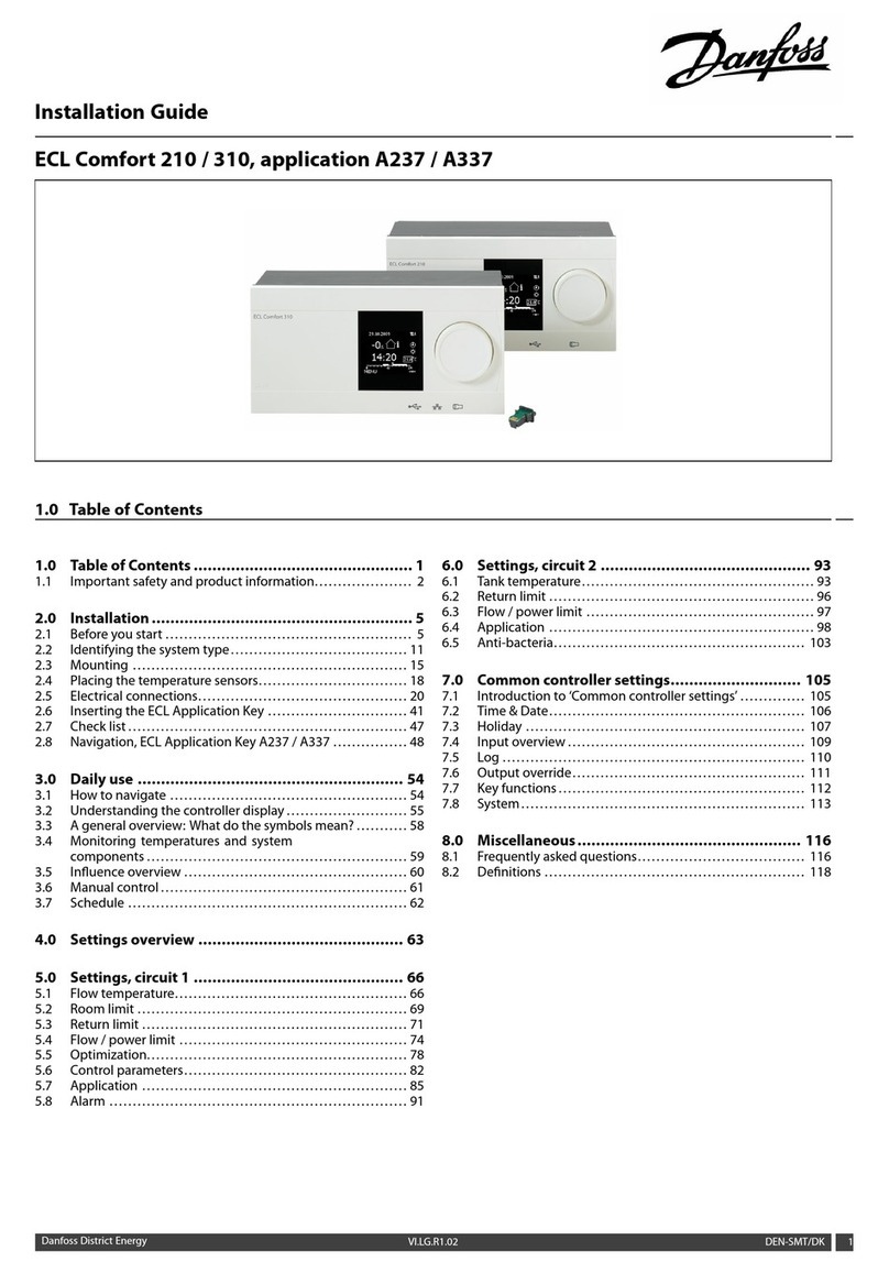 Danfoss ECL Comfort 210 User manual