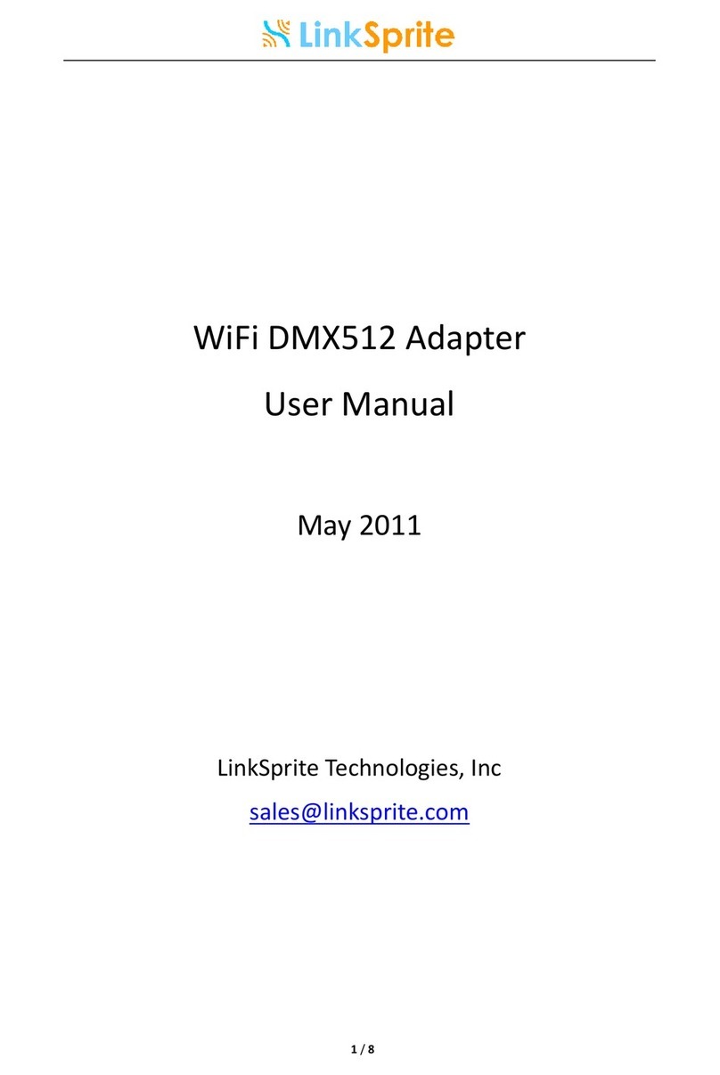LinkSprite DMX512 user manual