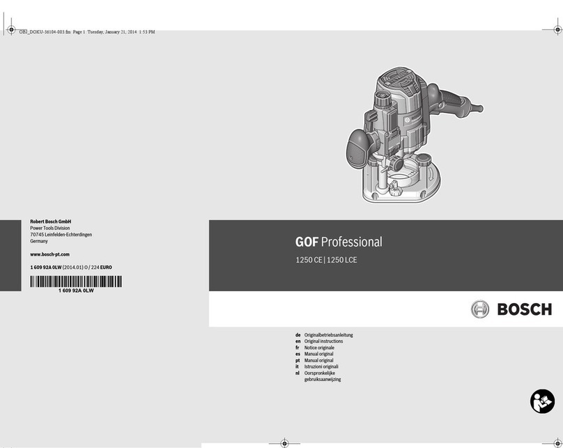 Bosch GOF Professional 1250 CE Operation instructions