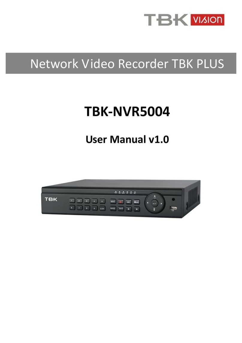 TBK vision NVR5004 user manual