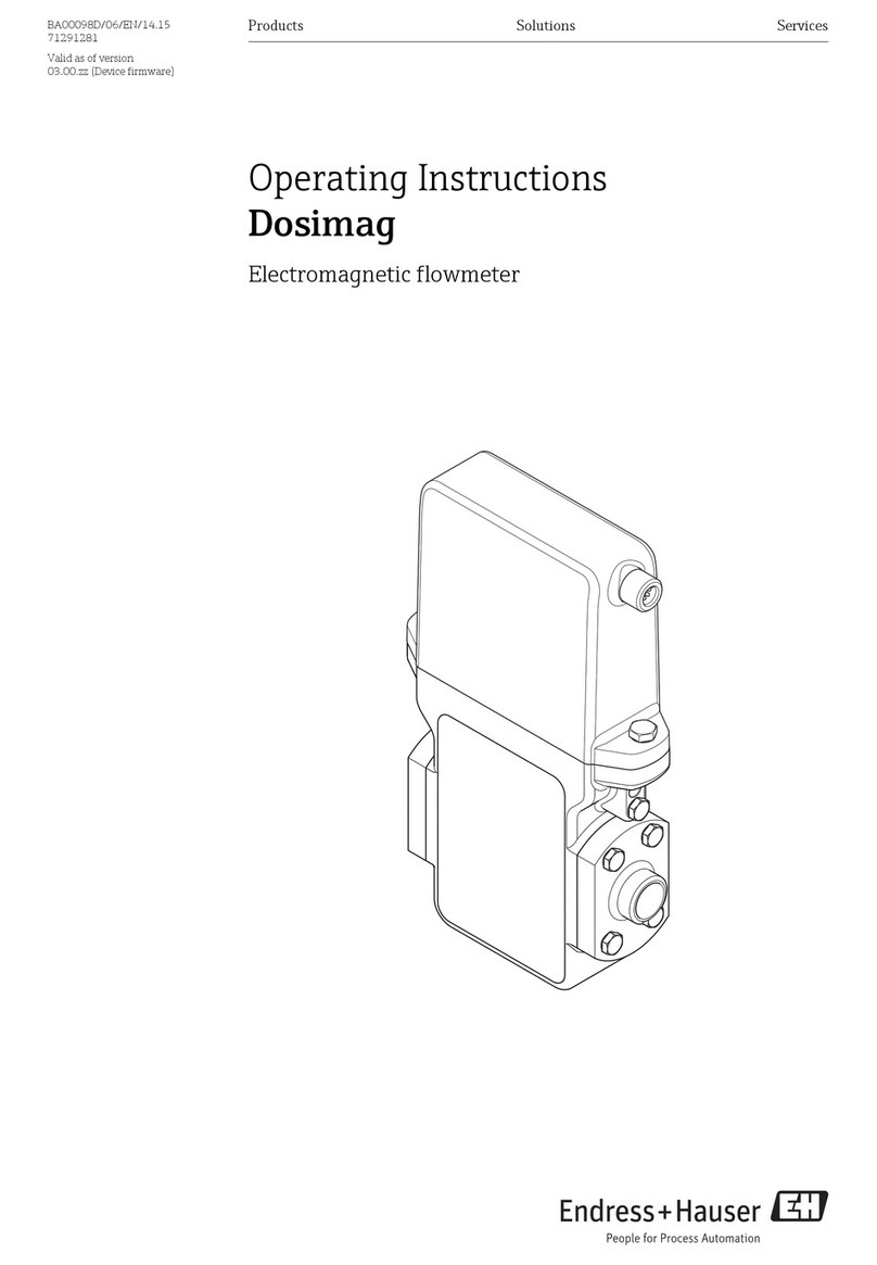 Endress+Hauser Dosimag operating instructions Endress+Hauser Dosimag operating instructions