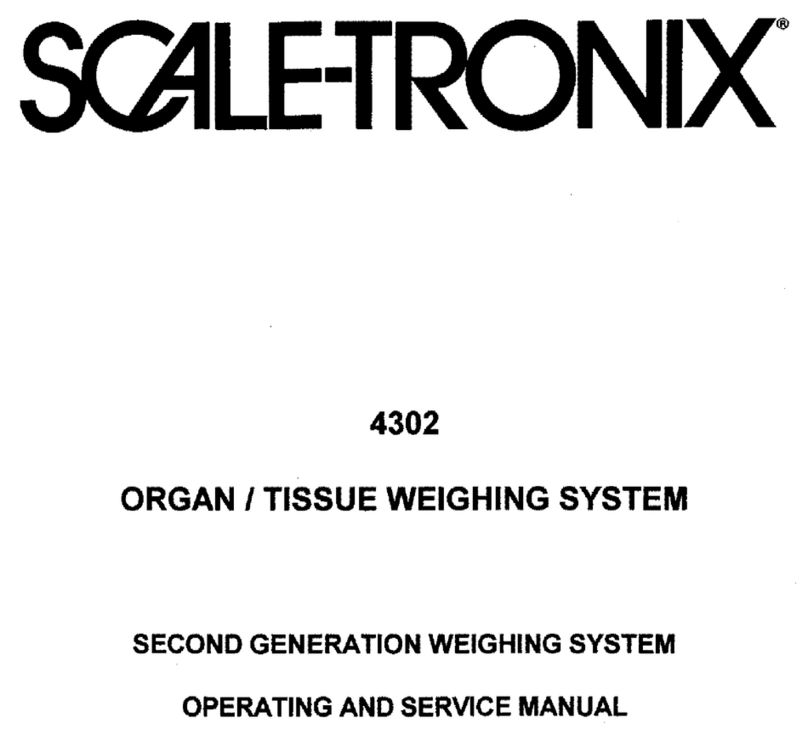 Scale-Tronix 4302 operating manual