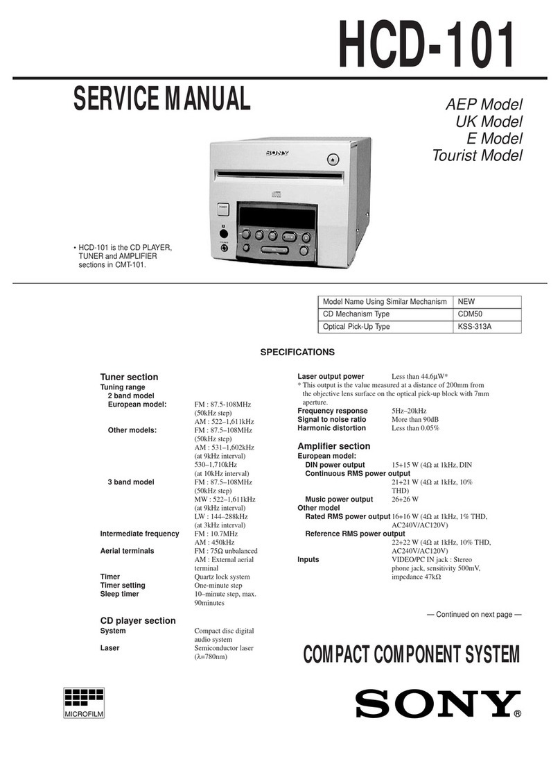 Sony HCD-101 Service manual
