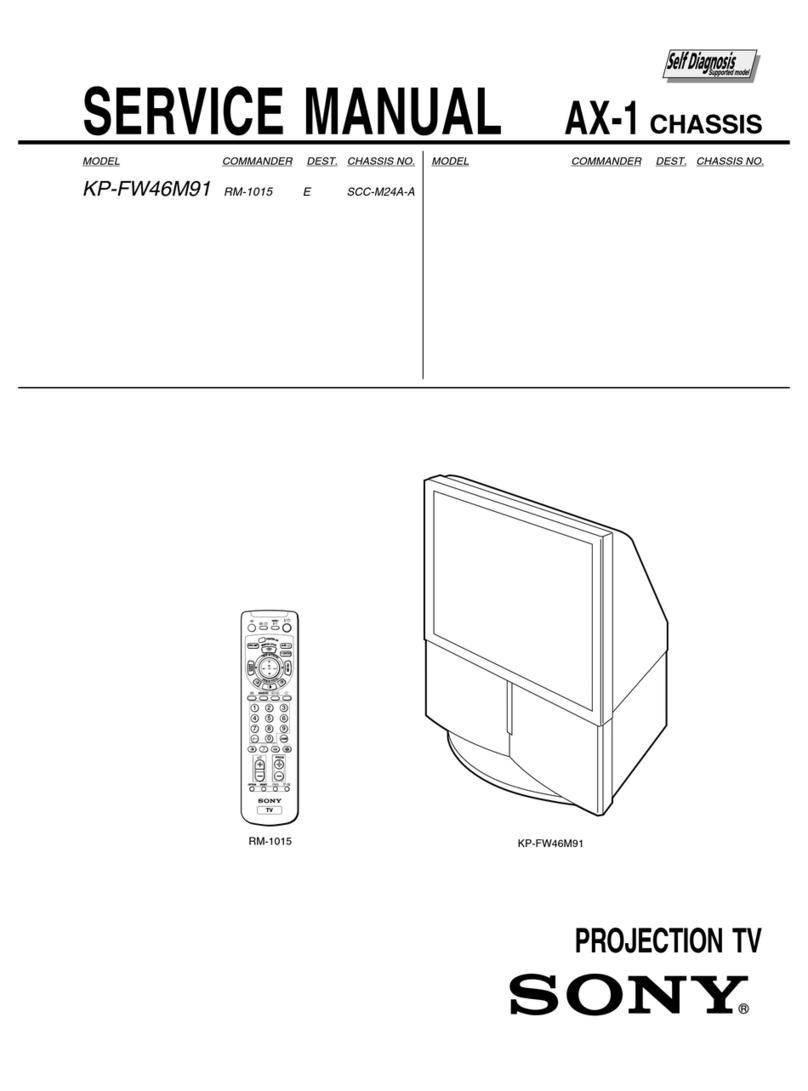 Sony KP-FW46M91 Service manual