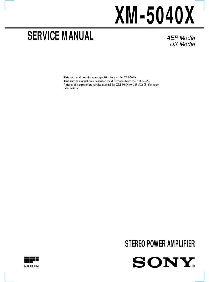 Sony Xplod XM-5040X Service manual