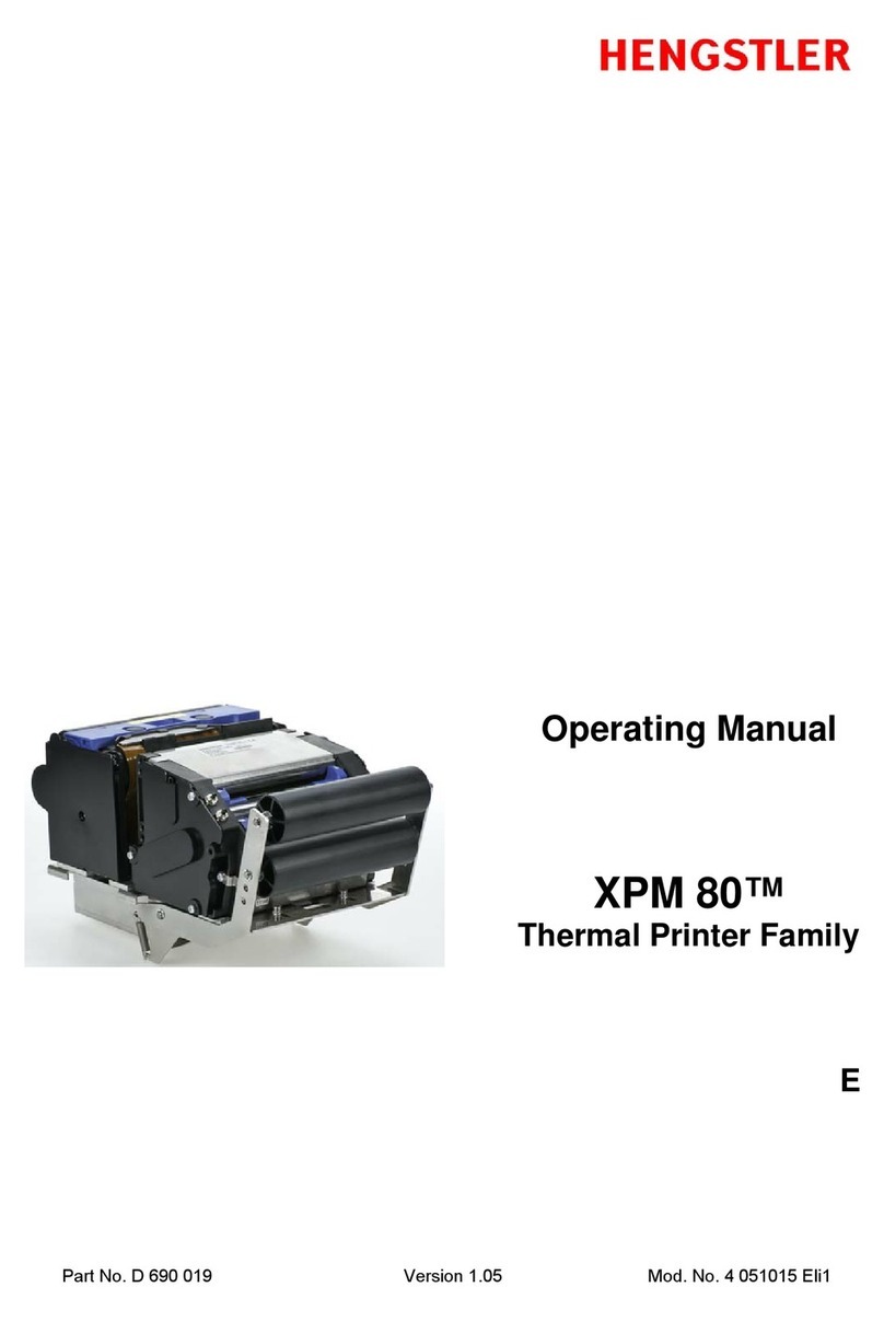 Hengstler XPM 80 User manual