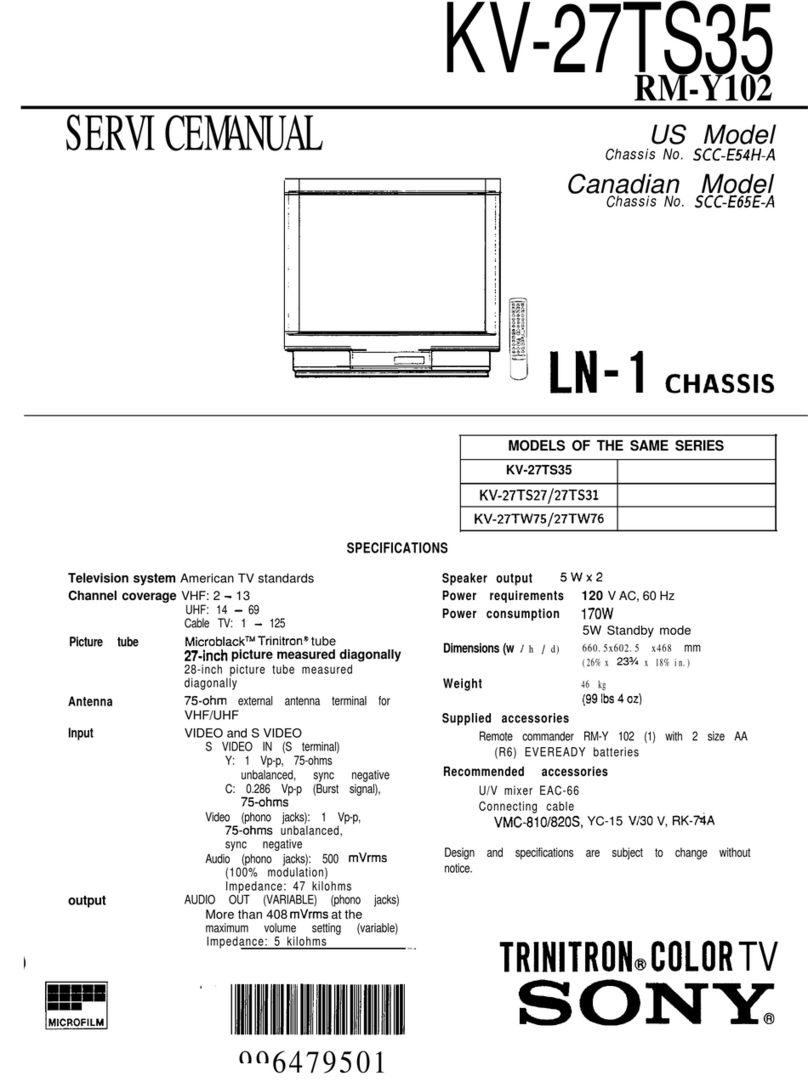 Sony Trinitron KV-27TS35 User manual