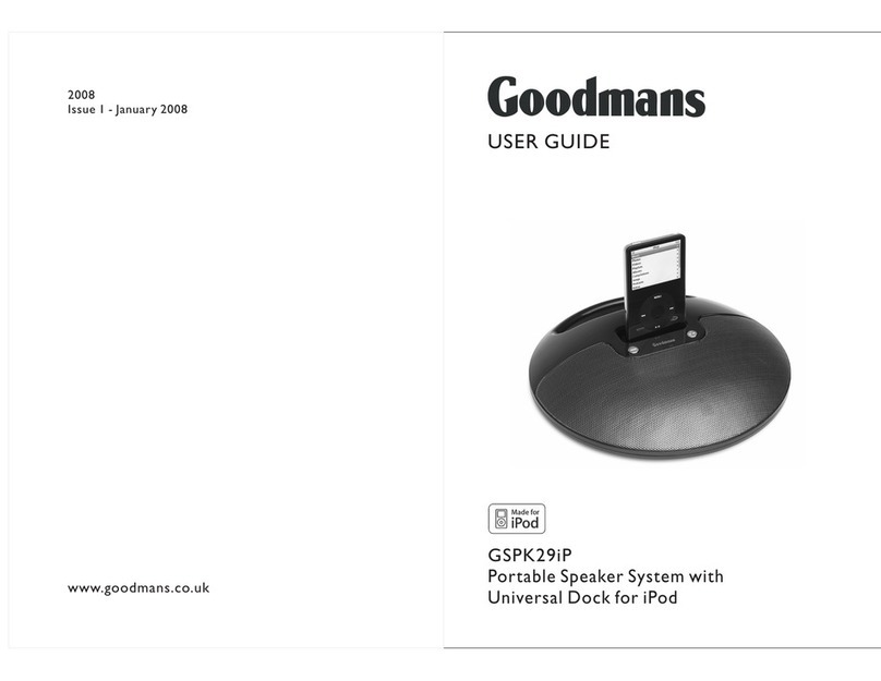Goodmans GSPK29iP User manual Goodmans GSPK29iP User manual