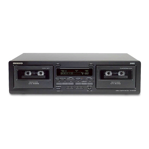 Onkyo TA-RW255 - Dual Cassette Deck User manual