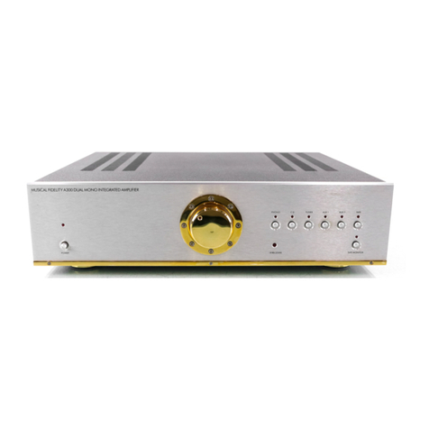 Musical Fidelity A300 User manual