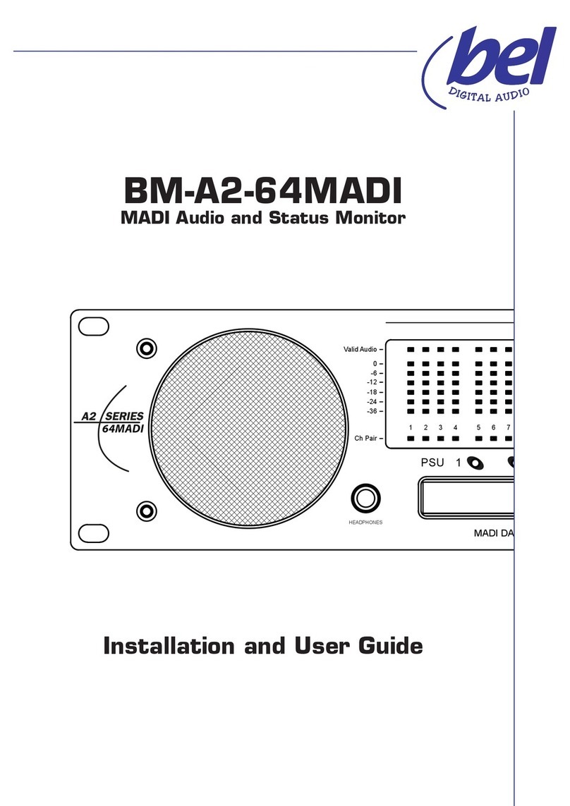 BEL BM-A2-64MADI Installation and user guide