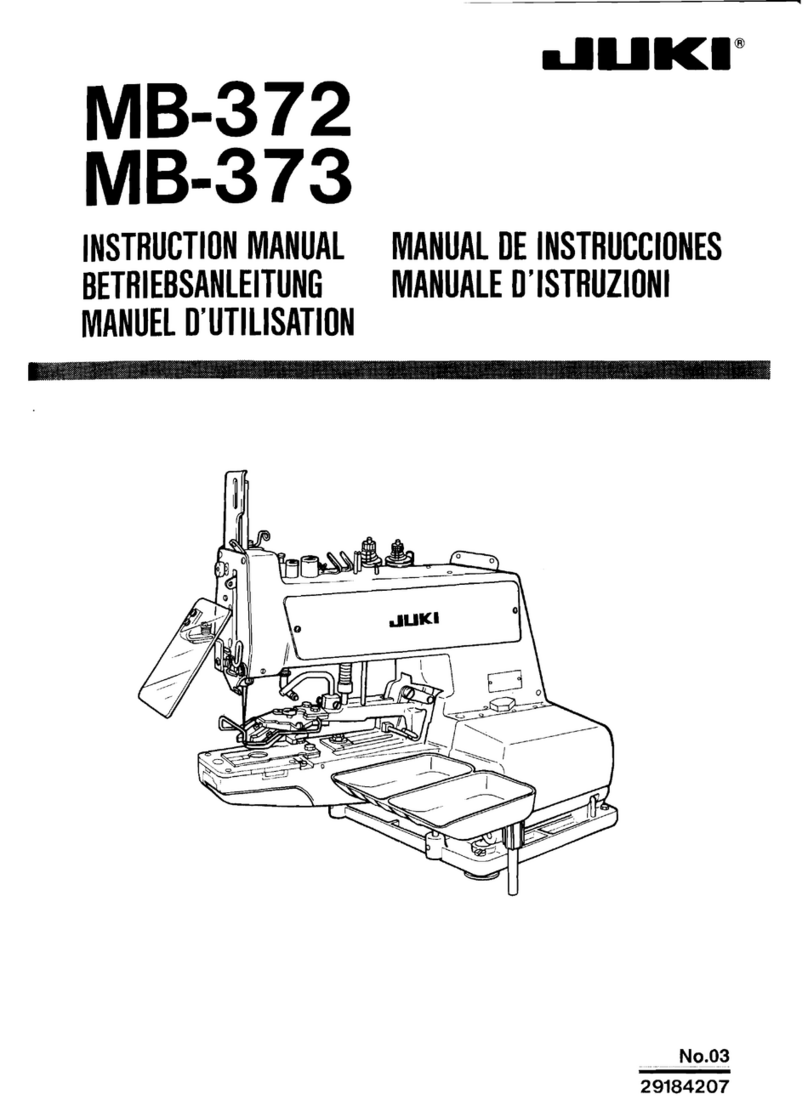 JUKI MB-372 User manual JUKI MB-372 User manual