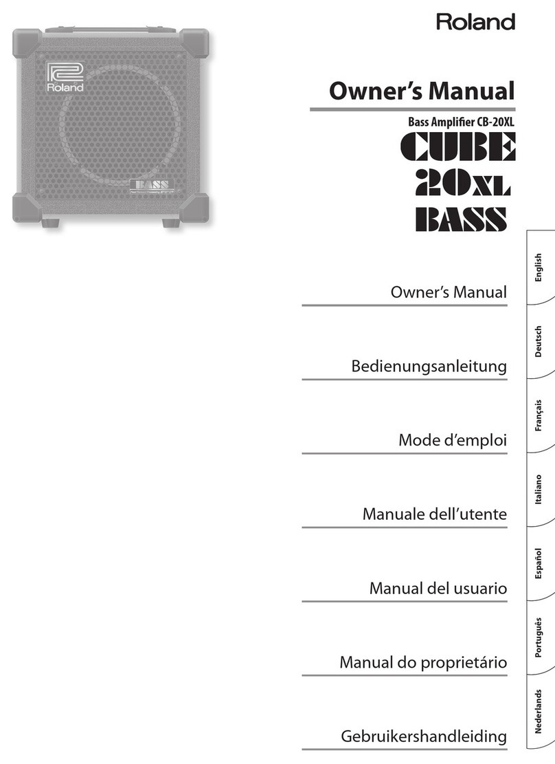 Roland CUBE 20XL User manual