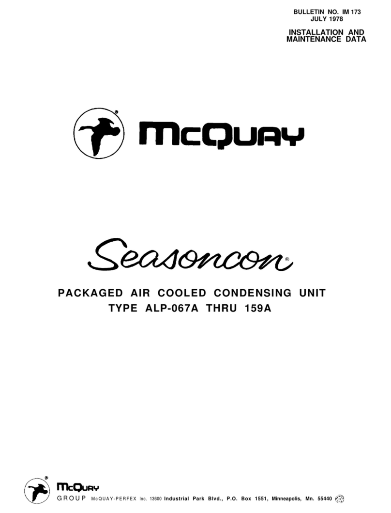 McQuay seasoncon ALP-067A Instruction Manual