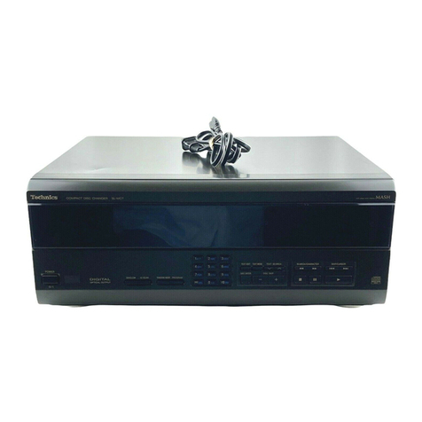 Technics SLMC7 - COMPACT DISC CHANGER User manual Technics SLMC7 - COMPACT DISC CHANGER User manual