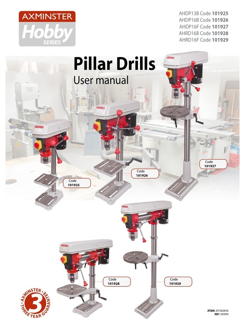 Axminster AHDP13B user manual