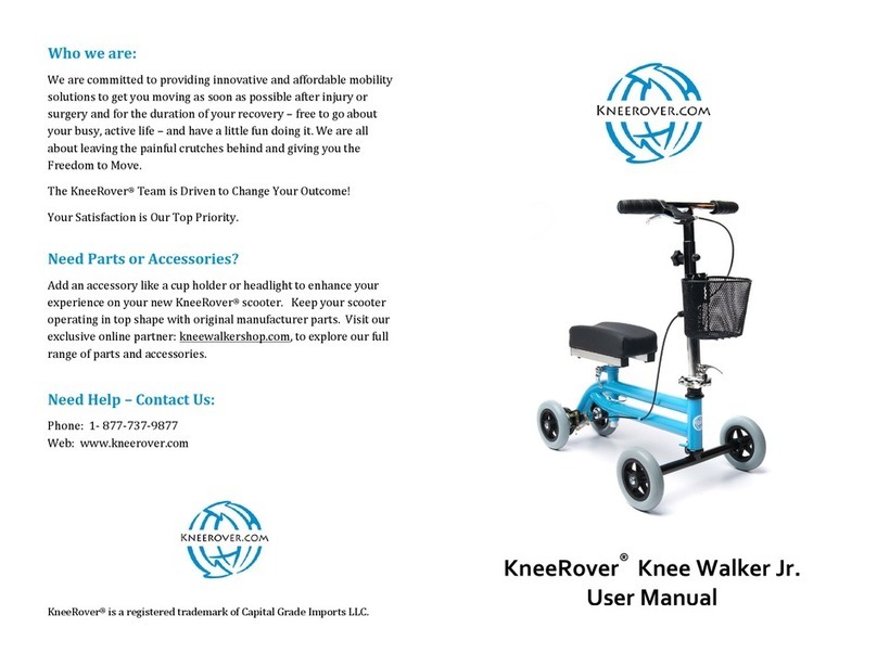 KneeRover Knee Walker Jr user manual