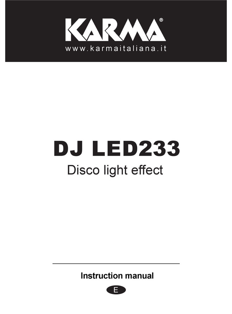 Karma DJ LED233 Instruction guide