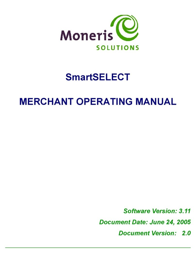 Moneris smartselect User manual