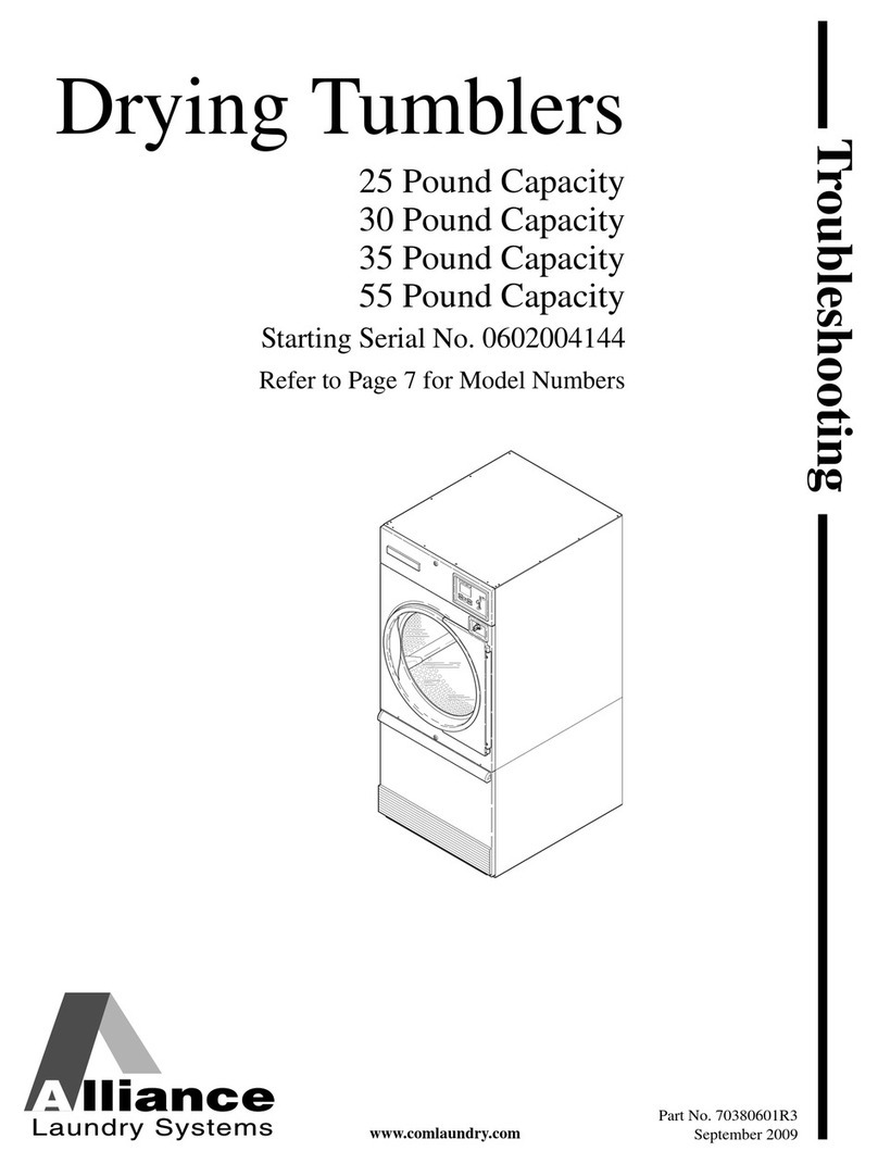 Alliance Laundry Systems CHD25G2 Operating instructions
