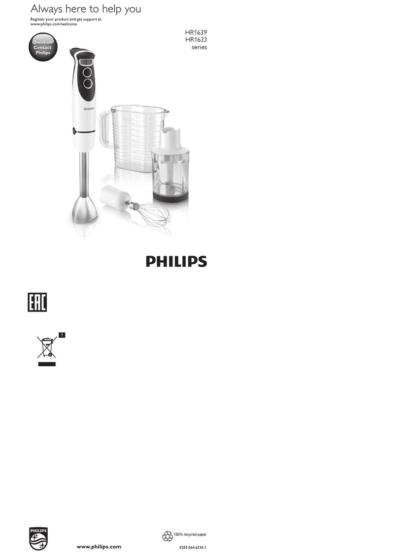 Philips HR1639 series User manual
