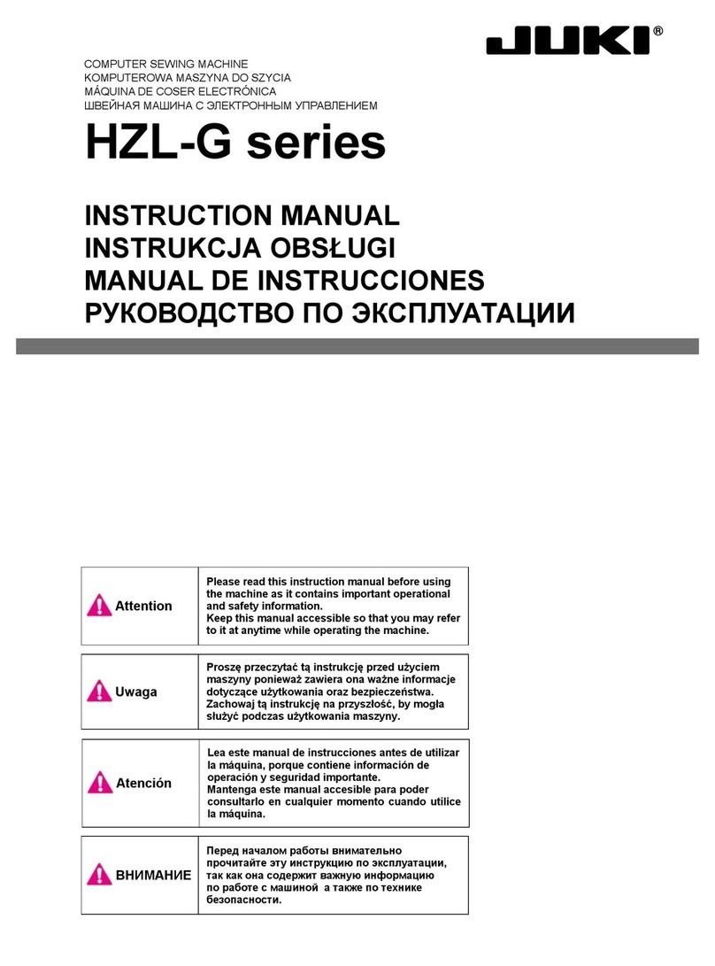 JUKI HZL-G Series User manual JUKI HZL-G Series User manual