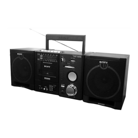Sony CFS-1085S User manual